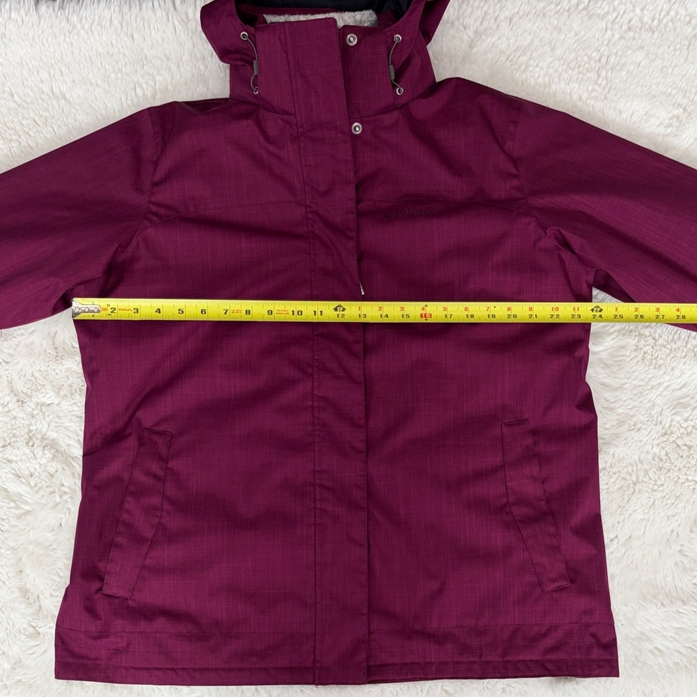 Columbia Maroon Hooded Jacket - Picture 14 of 17